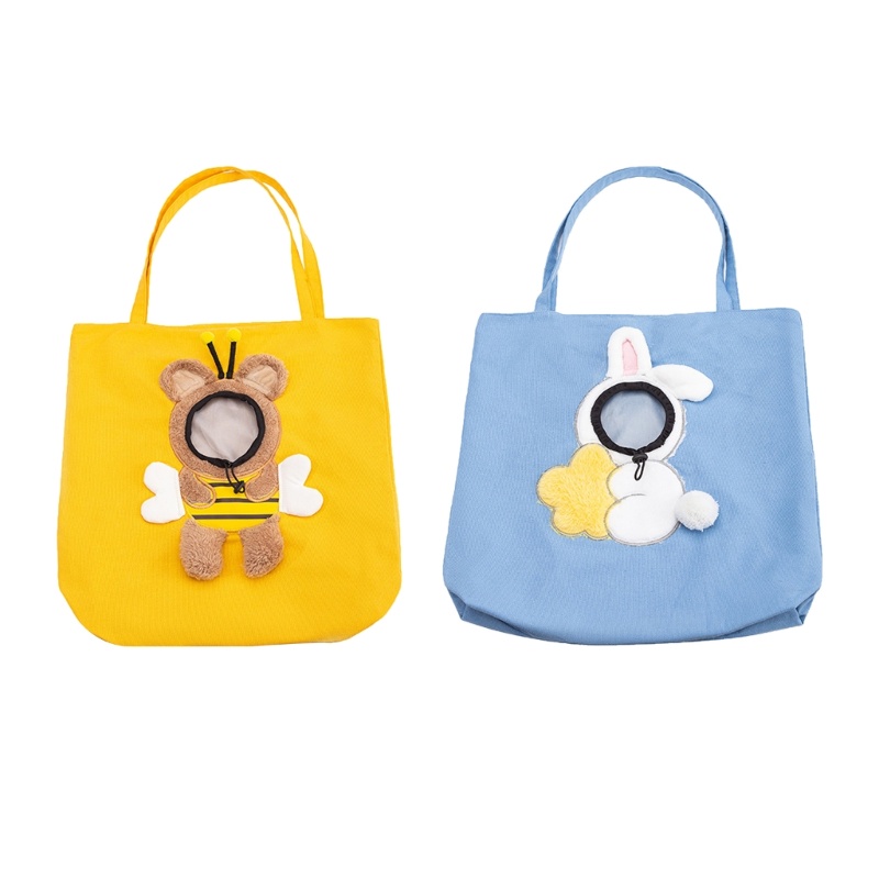 Portable Pet Cats Carrier Bag Canvas Big Capacity with Strap