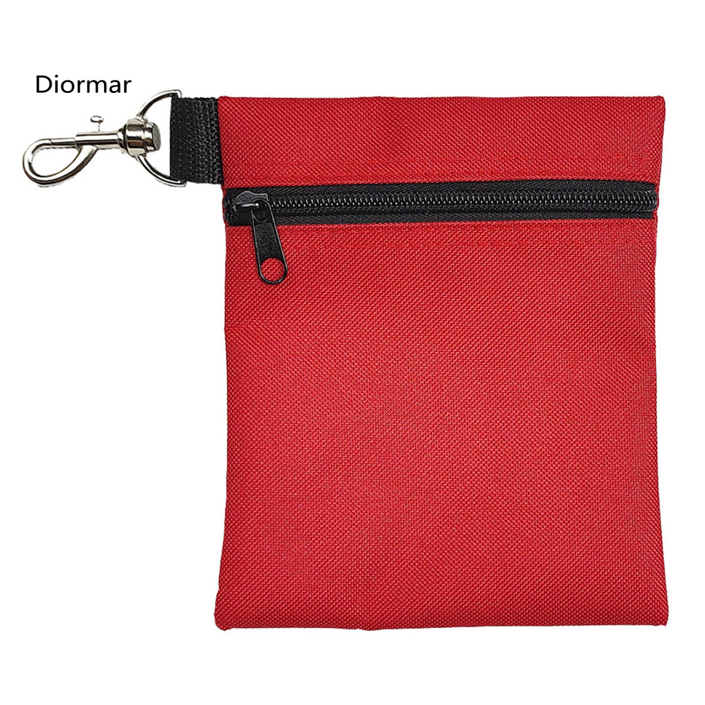 Golf Waist Bag Portable Ball Carrier with Lobster Buckle Zipper Pouch Holds 7 Standard Balls Tee Holder Professional for