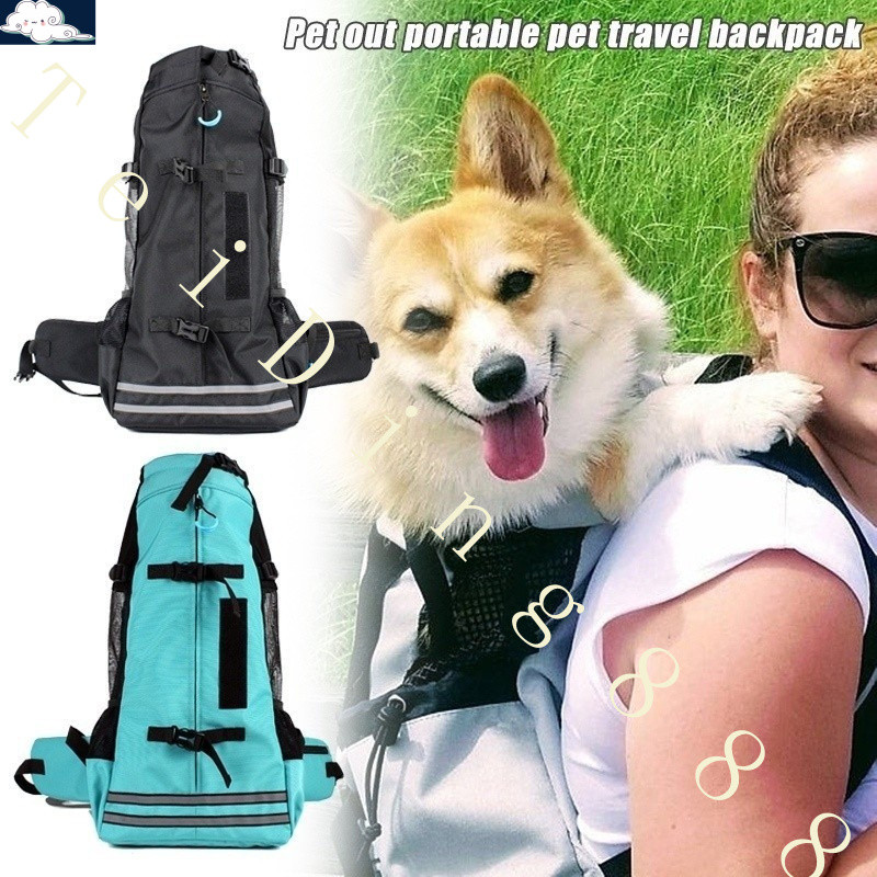 Pet Mochila Respirável Dog Carrier Bag Para Cães De Grande Porte Bulldog Ajustável Sacos De Viagem Portátil