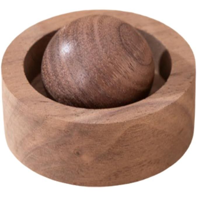 Difusor de Óleos Essenciais de Madeira - Difusor de Aromaterapia em Forma de Bola, Nogueira e Faia, para Escritório, Car