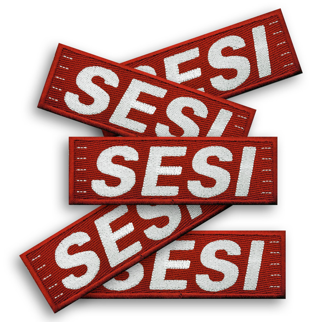 Kit 5 Patch Bordado Sesi Moletom Termocolante Aplique 15x5