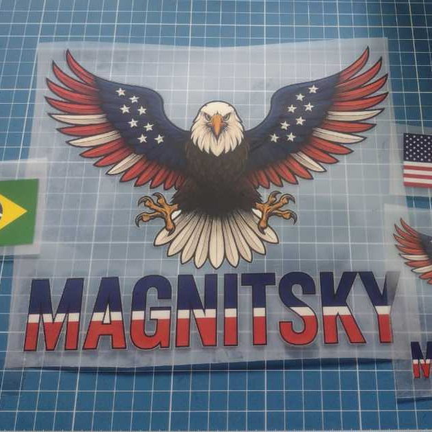 Magnitsky Kit Personalização escolha até 4 Ítens Camisetas, moletom Adesivos Têxteis Termocolantes