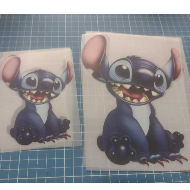 Stitch de Lilo e Stitch Adesivo Têxtil Termocolante Tamanho Especial Camisetas, moletons Fácil aplicação