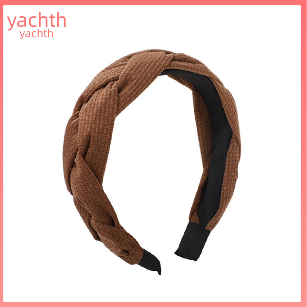 Versatile Hair Accessory Thickened Sponge Hoop Headband Soft Corduroy Knitted Twist Braided Face Washing for Women and G