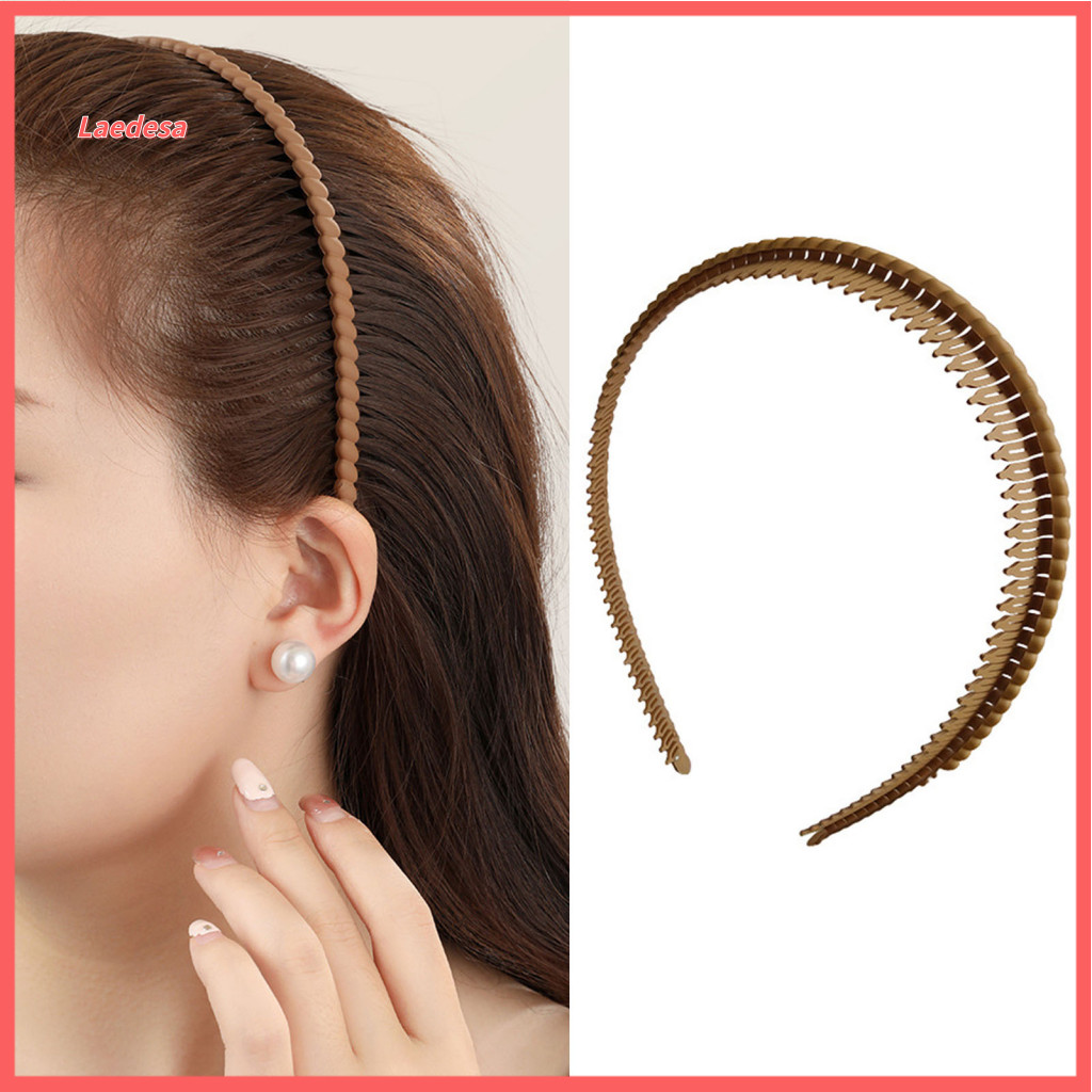 Headbands 4 Pcs Women Non-slip Plastic Hair Hoop Headband Lightweight Secure Fit Accessories for Washing Face Makeup and