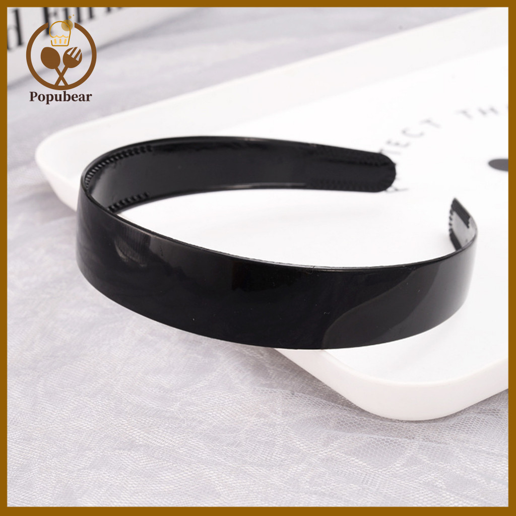 Gentle Hair Clamp 9pcs Non-slip Hoop Clips with Teeth Plastic Headbands for Women Girls Bangs Fixing Hairpins Face Washi