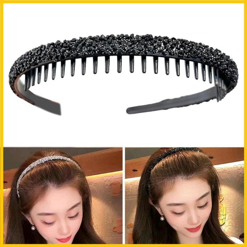 Full Strass Hairband Elegante Face Washing Headband Para Senhora Várias Ocasiões