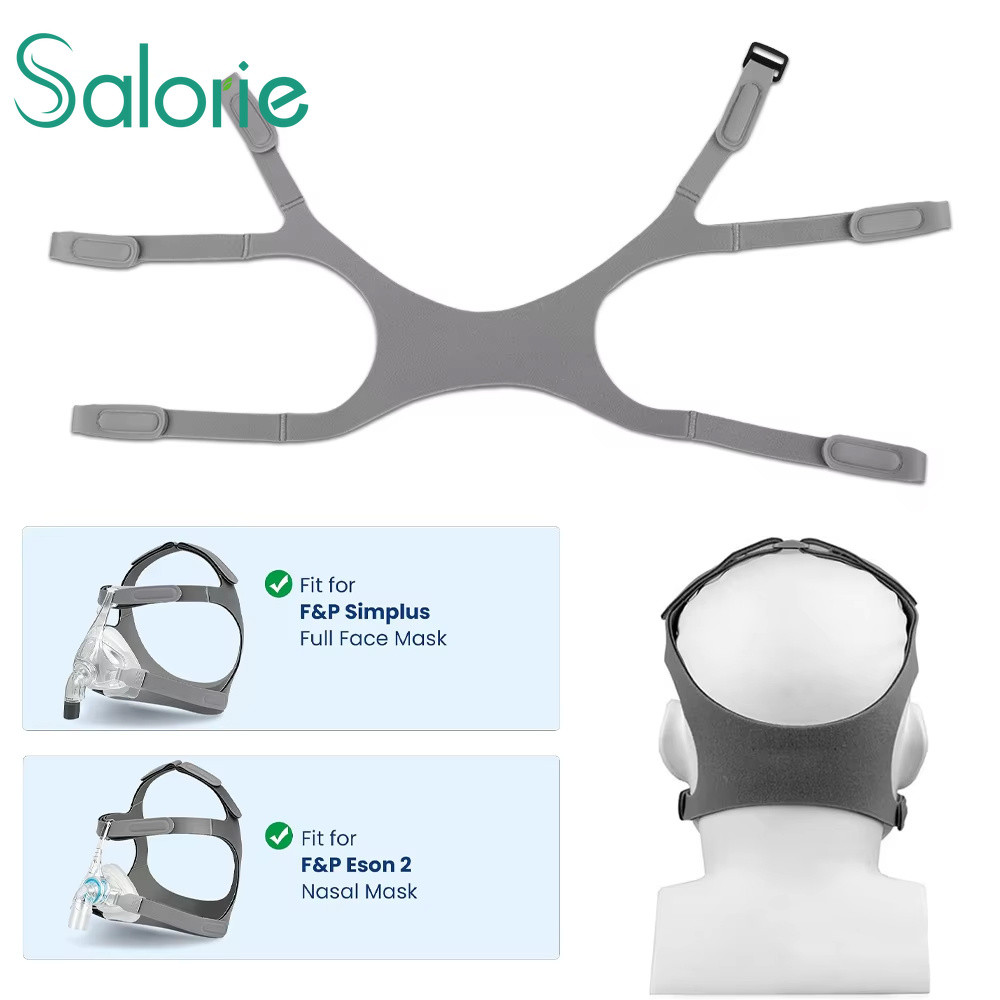 Correia De Arnês De Substituição Salorie CPAP Compatível Com Simplus Full Face E Máscara Eson Faixa De Cabeça Ajustável