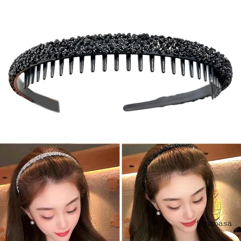 Fru Full Strass Hairband Elegante Face Washing Headband Para Senhora Várias Ocasiões