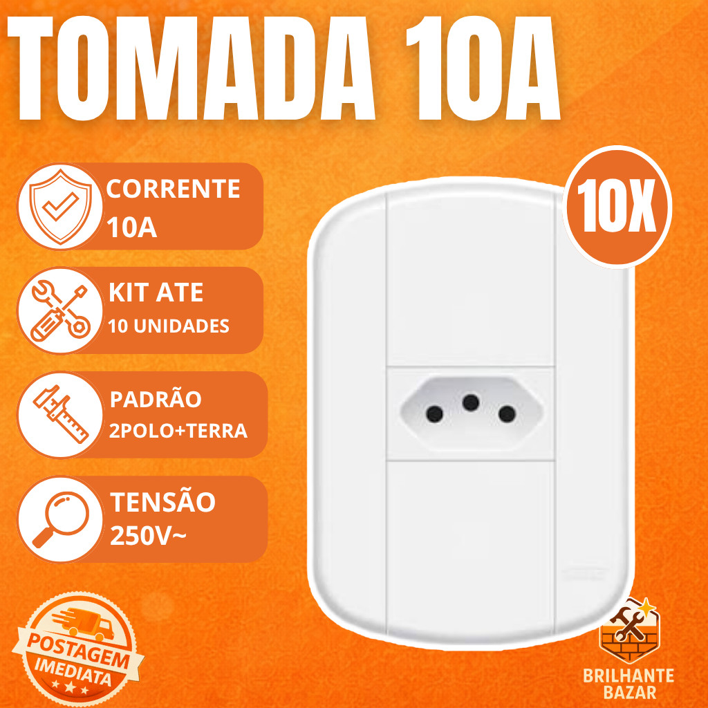 Tomadas 4x2 Fame 10a Evidence Conjunto Completo Original