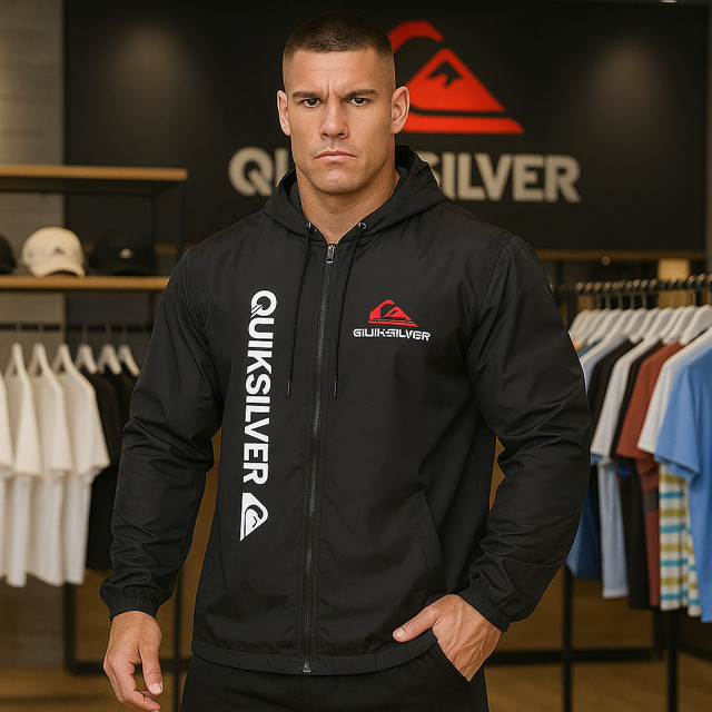 Blusa De Frio Corta Vento Ziper Esportiva Agasalho Estiloso Unissex 100% poliéster Premium com Capuz  Bolsos Laterais