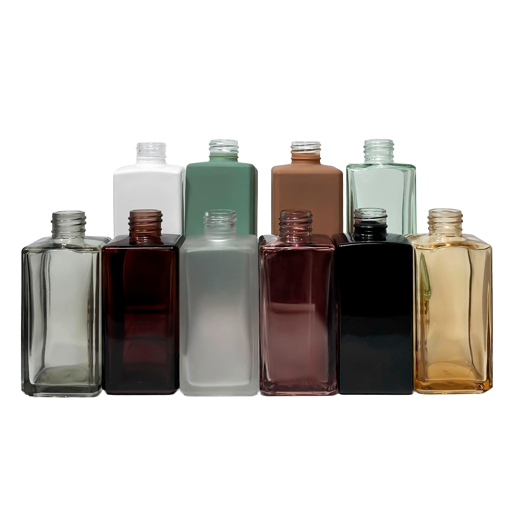 Frascos Vidro Square 250ml – Difusor, Perfume, Sabonete, Decorativo - Kit 5 a 20