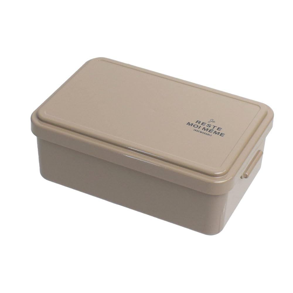 Sabu Unimor Square Lunch Box 600mL - White and Beige