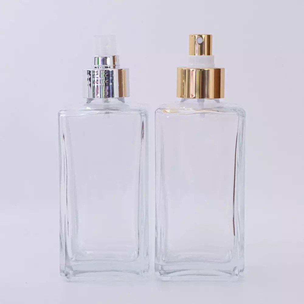 Frasco Vidro Square 250ml Cristal 28/410 c/ Válvula