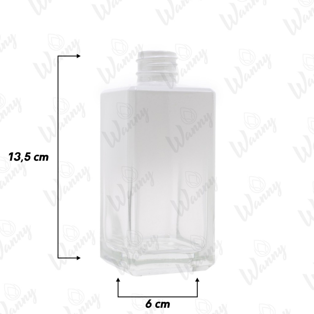 Vidro 250ml Square G.28 Branco degradê