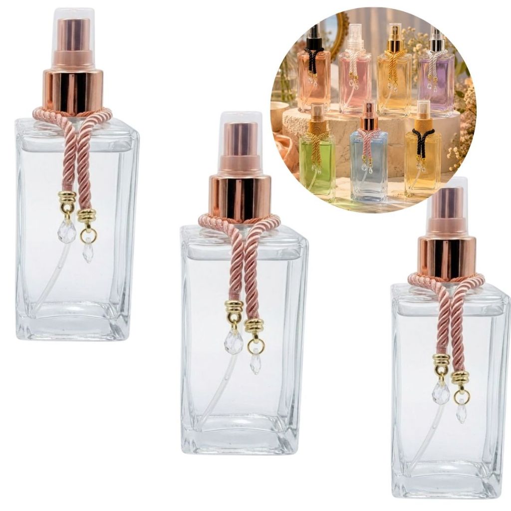 Kit 03 Frasco Square Albita – Elegância e Sofisticação para o seu Ambiente para Home Spray 06 opçao de cor