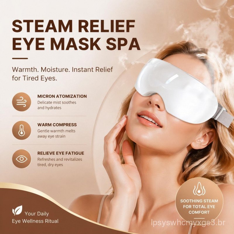 Steam Therapy Pro, Terapia Ocular a Vapor, Vaporizador Ocular Nano Mist com 42 ° C Consistent Heat - Máscara de Olhos a