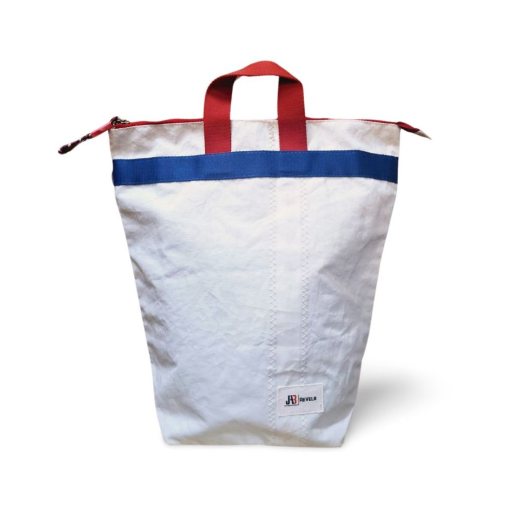 Mochila Veleiro JAB Revela Reciclada Sustentável Ecológico EcoBag Escolar Viagem Unisex Design Náutico