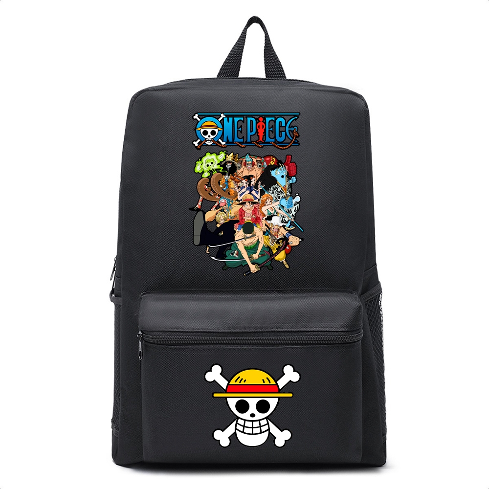 MOCHILA ESCOLAR INFANTIL ONE PIECE GRANDE REFORNÇADA UNISEX TEMAS PROMOÇAO