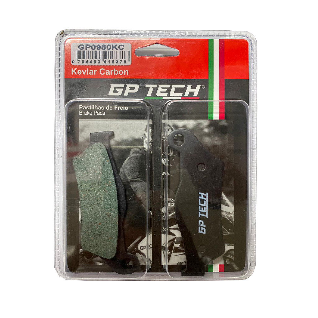 PASTILHA FREIO GP TECH 0980KC (D) YAMAHA FZ 15 FAZER 150 C/ABS  2023- / BAJAJ DOMINAR 200