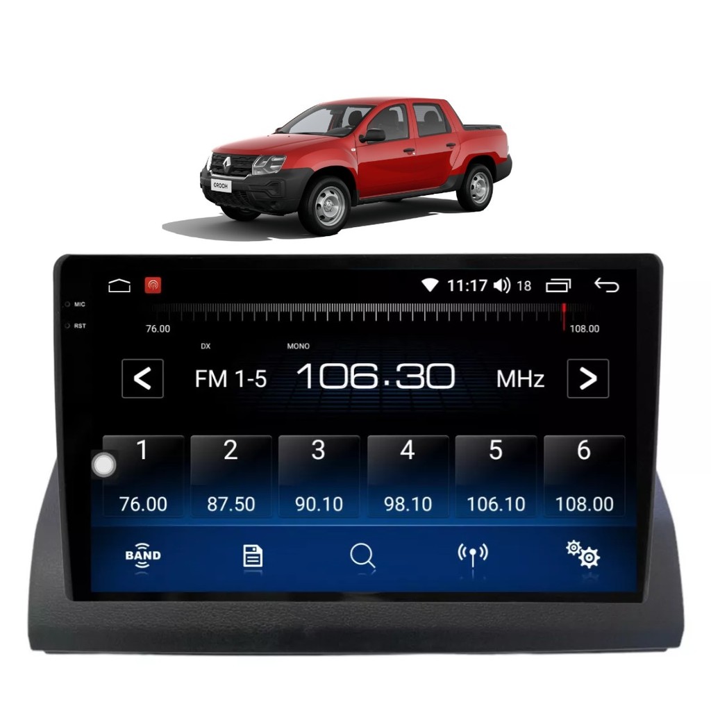 Kit Multimídia Oroch Pro 2023 / 2024 9 Pol Android Carplay Gps 2/32GB - Roadstar 915BR
