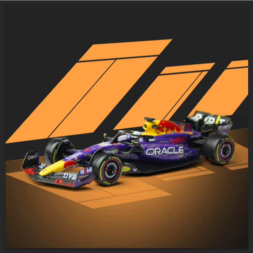 Bburago 1:43 2023 Red Bull F1 RB19 Las Vegas GP #1 Max Verstappen Mercedes Ferrari Fórmula 1 Racing Alloy Car Diecast Modelo