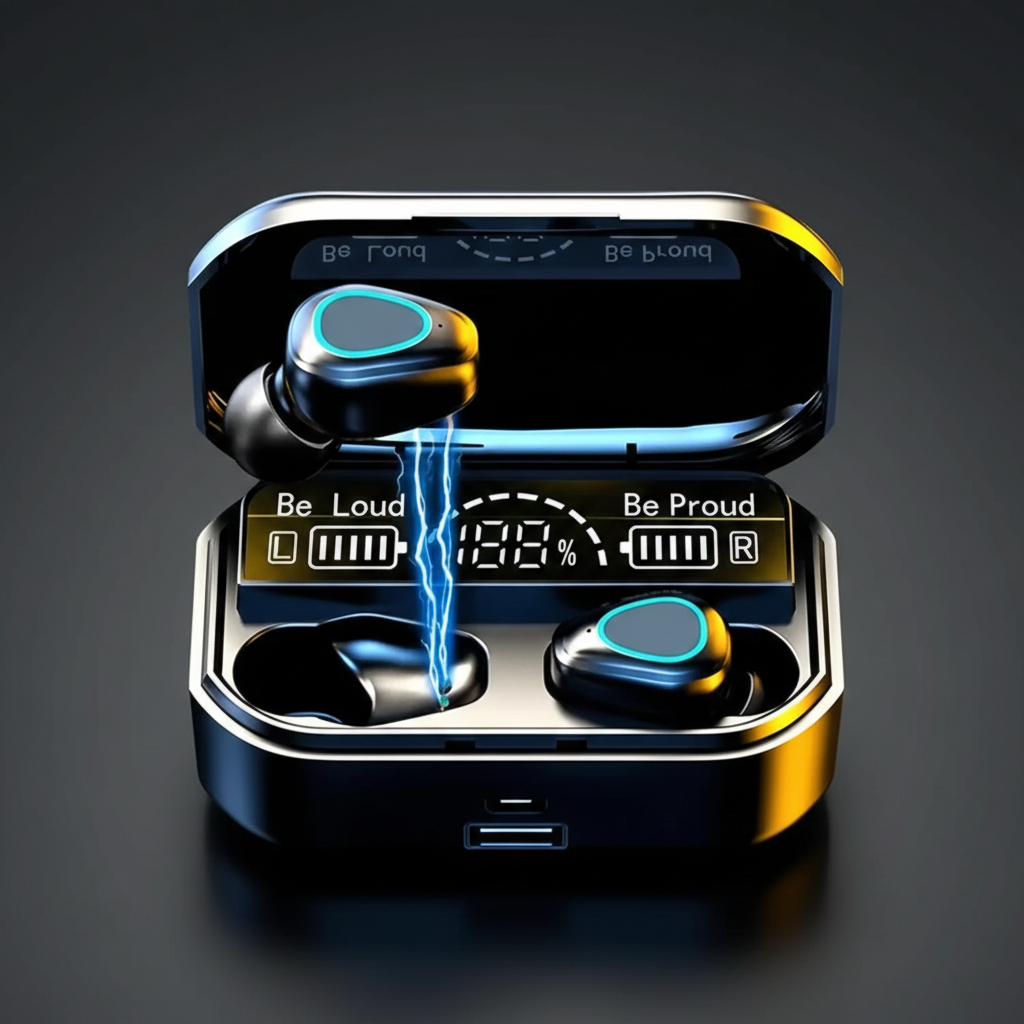 Fone De Ouvido Sem Fio Wireless M10 Damix Bluetooth Corpreto Preto