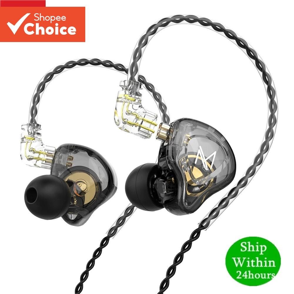 TRN MT1 Fone de Ouvido Dinâmico HIFI Monitor de DJ Esportivo com Cancelamento de Ruído KZ EDX ZSTX ZSN PRO M10 TA1 ST1