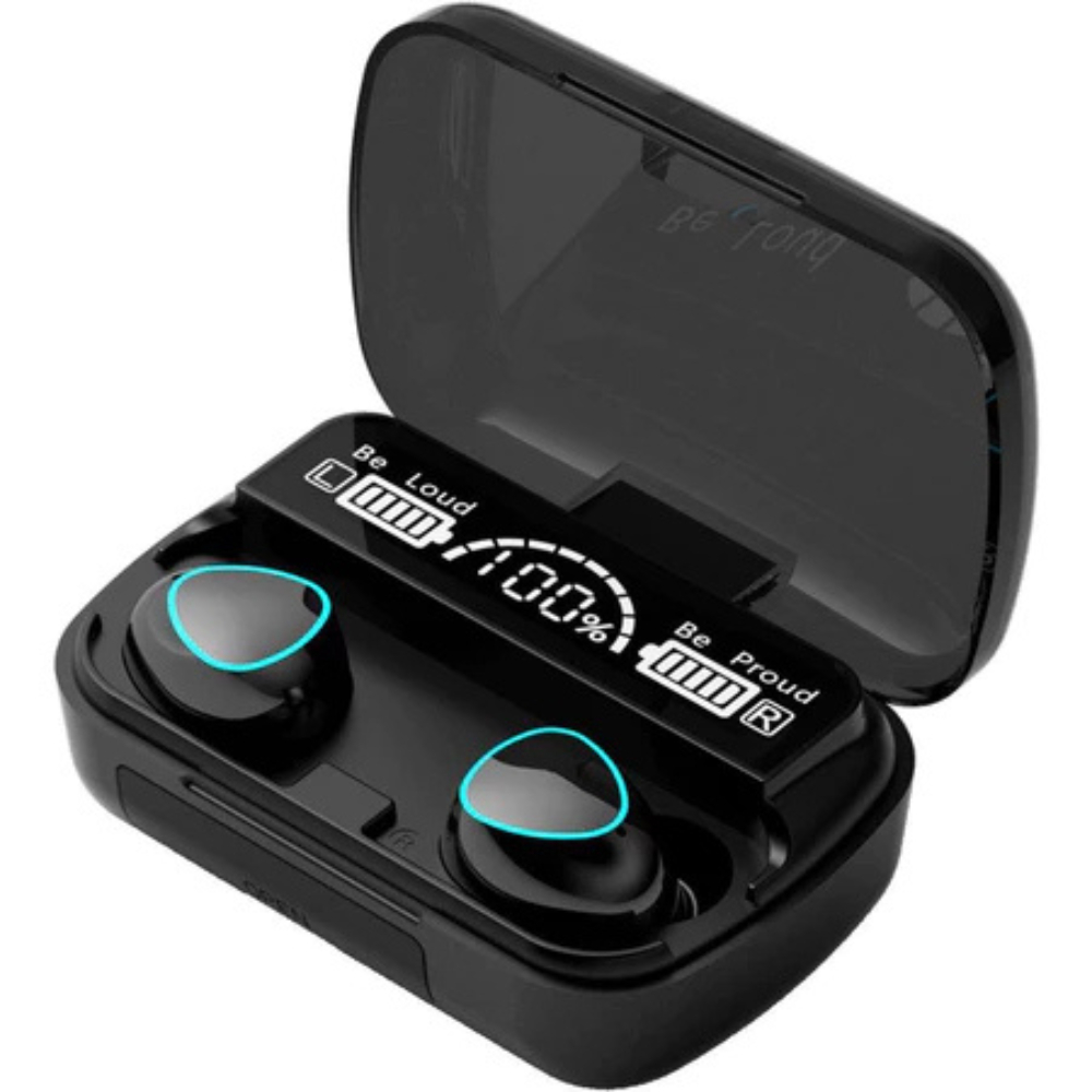 Fone De Ouvido Bluetooth Sem Fio M10 5.3 TWS Recarregável Led Touch Confortável Casual