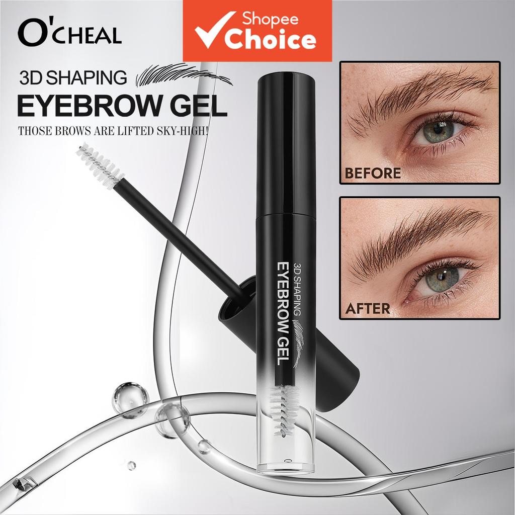 OCHEAL Gel Fixador de Sobrancelhas Transparente 3 Unidades, Fixação Ajustável, à Prova de Suor, Cosmético de Estilo para