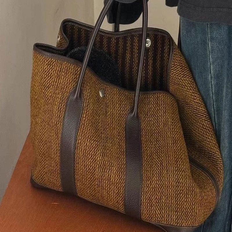 Europeu americano Retro elegante temperamento sacola grande capacidade simples All-Match Commuter bolsa