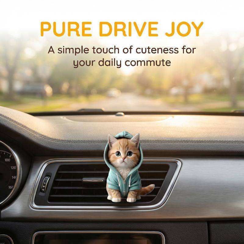 [EL-t] Cat Car Air Freshener Outlet Vent Clipe De Aroma De Longa Duração Acessórios Para Interiores De Veículos Perfume
