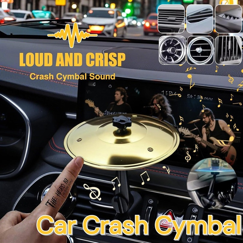 [Estilo Único] Car Outlet Vent Cymbal Shape Decorative Accessory/Cymbal/Enfeite para Saída de Ar de Carro