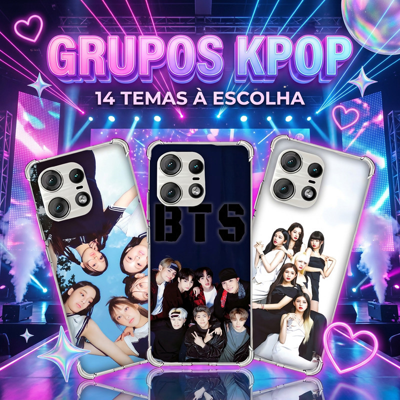 Capa Capinha MOTO EDGE 60 PRO 50 ULTRA NEO FUSION 40 30 20 G86 Anti-impacto Personalizada tema POP K-POP KPOP coreano