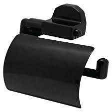 Suporte De Papel Higiênico Ventosa Preto Sem furo Auto fixado Não Fura Parede Elegance