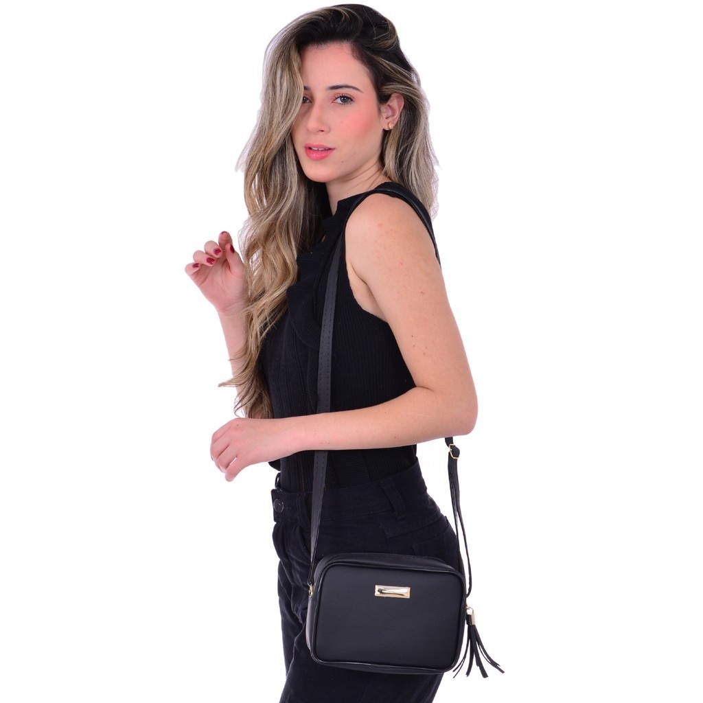 Bolsa feminina Quadrada de Ombro Lisa Blogueirinha Quadrada Super Promoção Trend