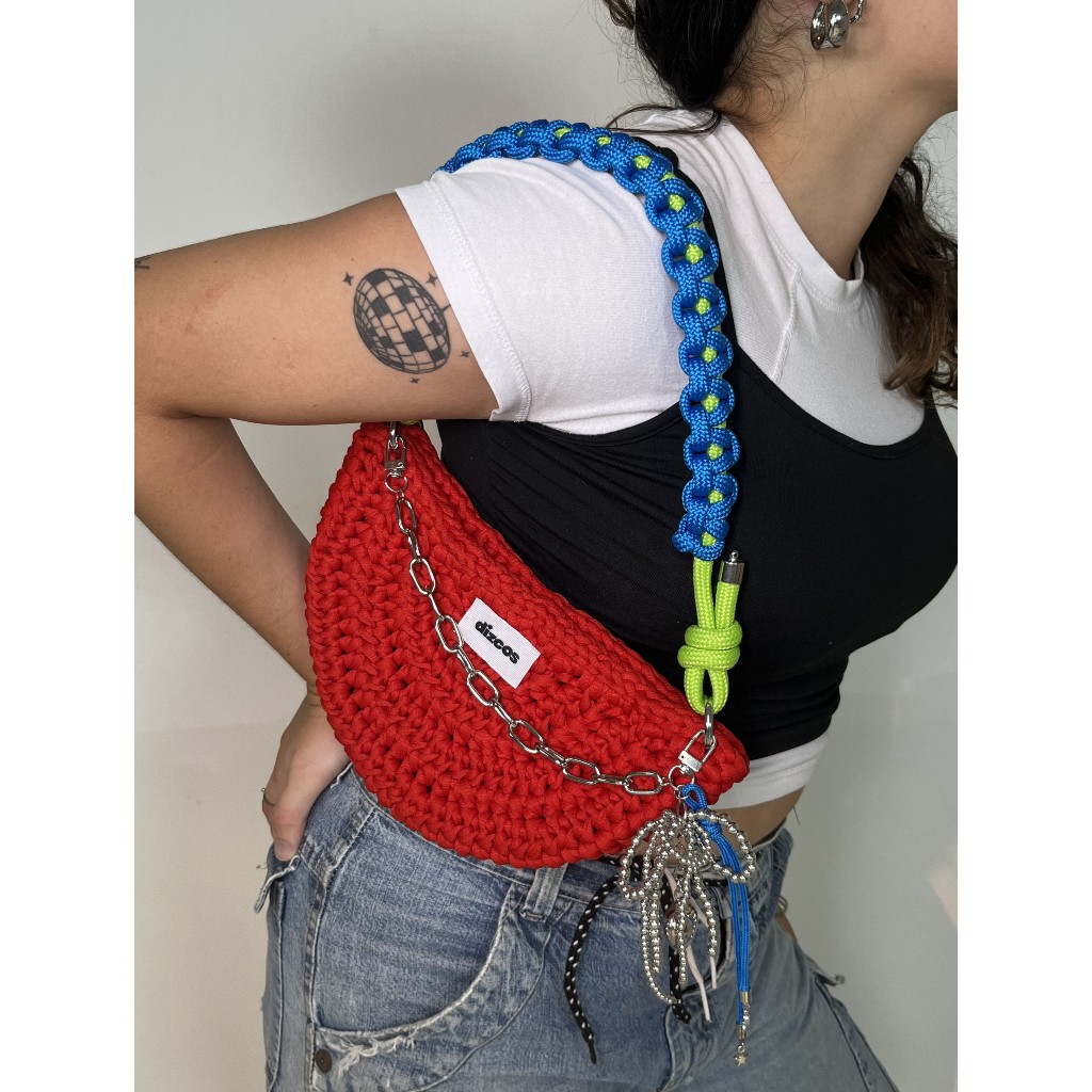 Bolsa de Ombro Baguete Verão Trend Artesanato Croche Gringa