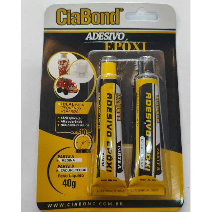 Cola Epoxi Araldite para alto falante 40g seca em 10 minutos
