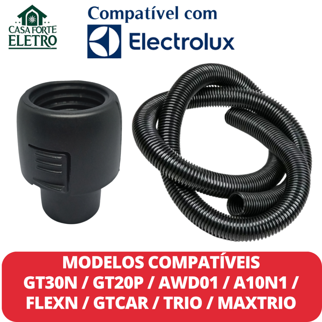 Conector do motor e mangueira 32mm 2 metros aspirador electrolux GT30N / GT20P / AWD01/A10N1/ FLEX