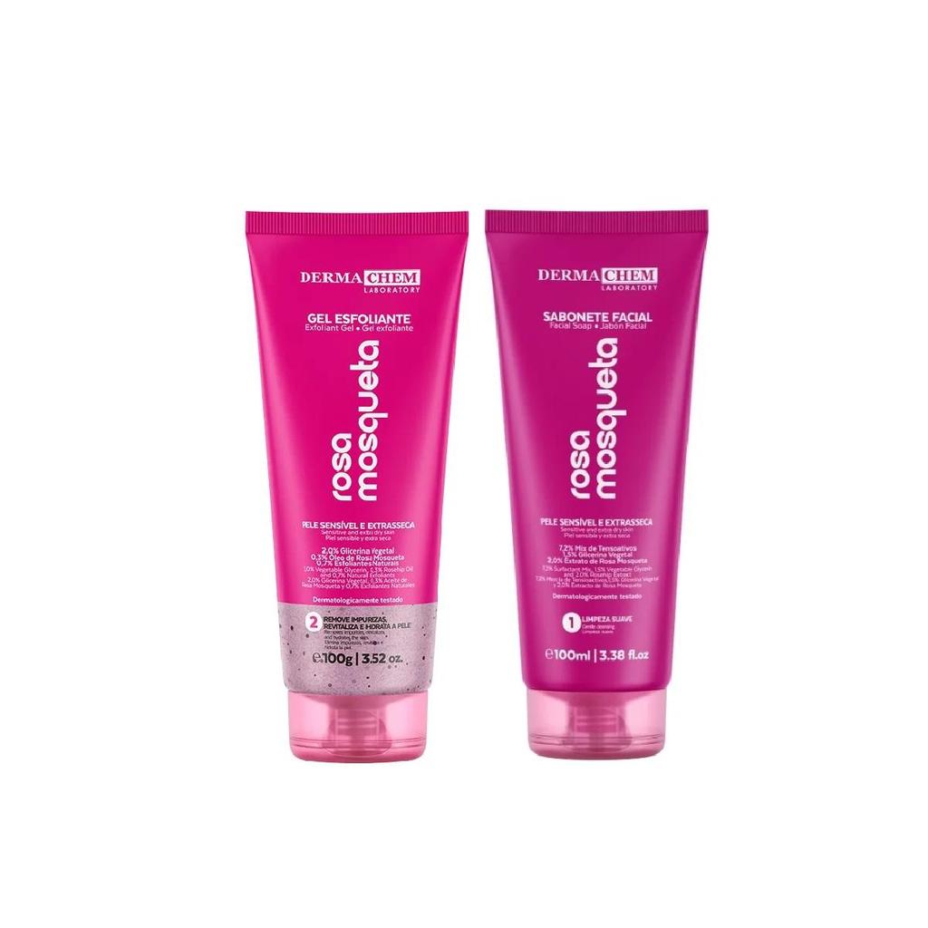Kit Sabonete e Esfoliante Rosa Mosqueta Dermachem