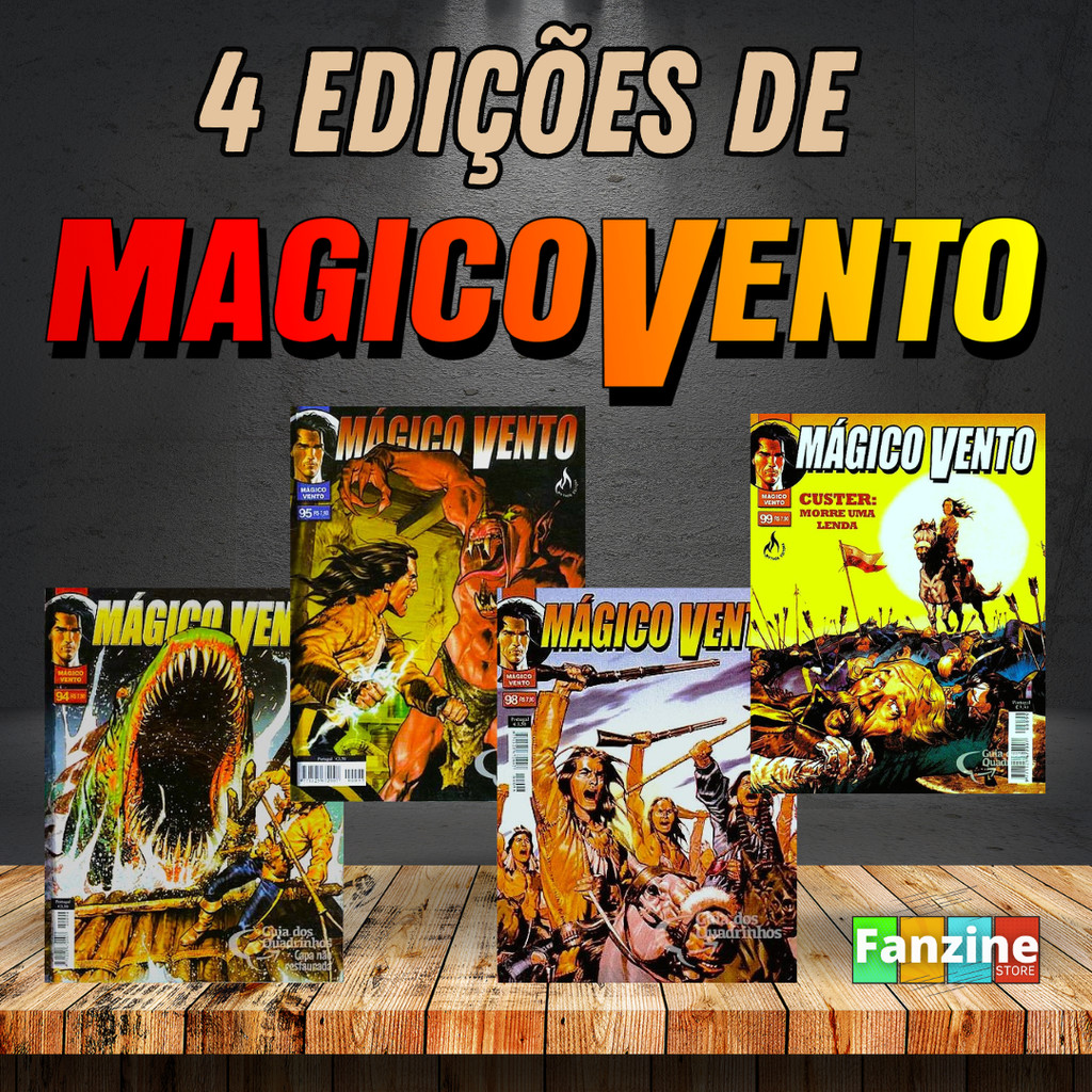 Kit Hqs Mágico Vento com 4 Edições - 4 Histórias completas
