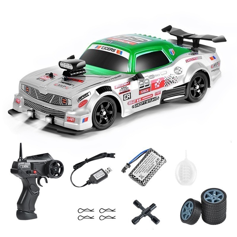 AE86 1 : 16 Racing Drift Car Com Brinquedos De Controle Remoto RC Spray De Corrida De Alta Velocidade 4WD 2.4G Presentes