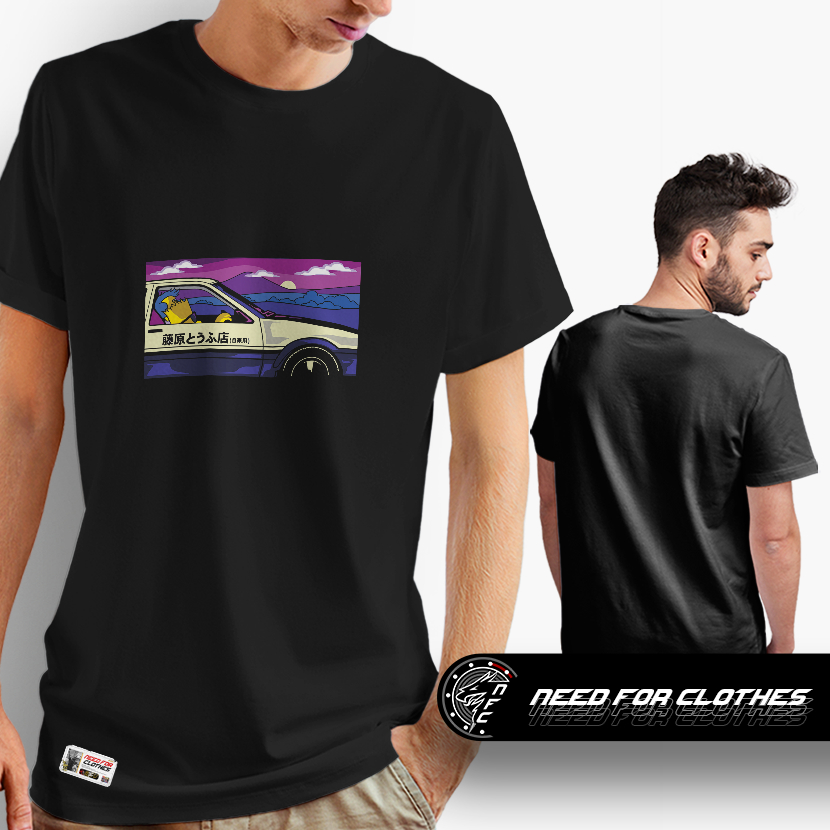 Camiseta Initial D, Drift, Street Racing, Takumi Fujiwara, AE86, Anime, Automobilismo, Algodão