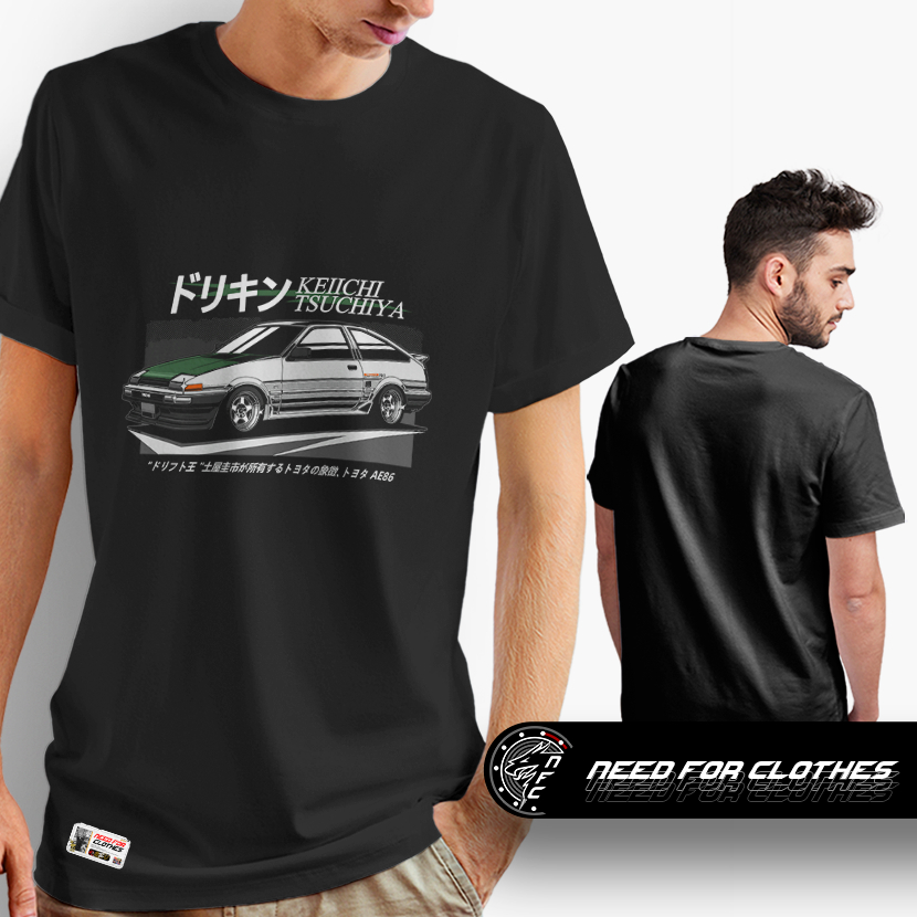 Camiseta Toyota AE86 Trueno Initial D Drift JDM Keichi Tsuchiya