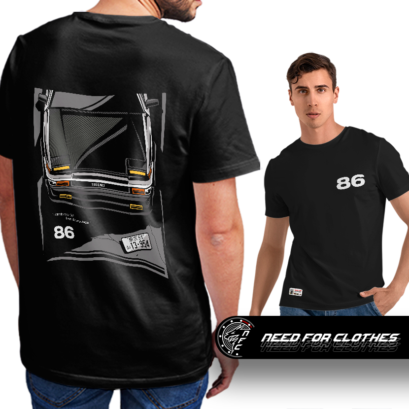 Camiseta Trueno AE86 Toyota Corolla Levin Hatch JDM Drift Initial D Hachiroku