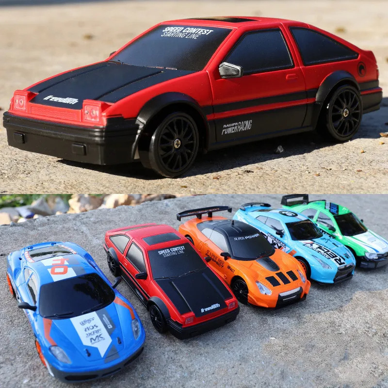 Carro Drift GTR  AE86,  para Crianças - 2.4G, 4WD Profissional, Brinquedo de Corrida, RC