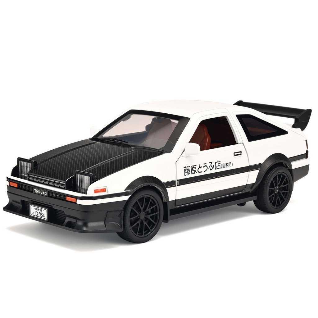Modelo de Carro em Liga Metálica Toyota AE86 1/32, com Som e Função de Drift por Retração, Presente para Meninos, Coleci