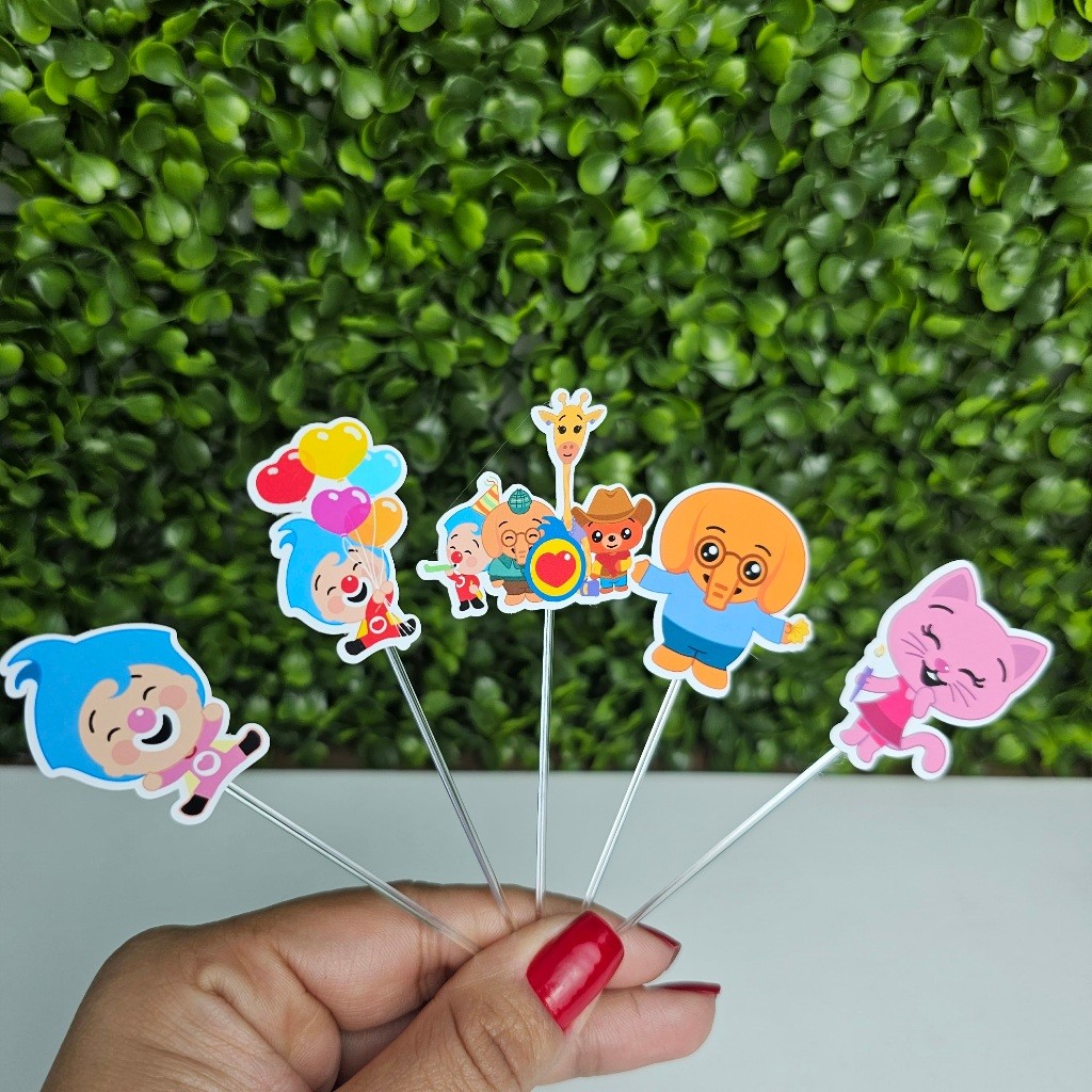 Topper Tag para Docinhos PALHAÇO PLIMPLIM HERÓI DO CORAÇÃO - Personalizados - Festa infantil - Aniversário