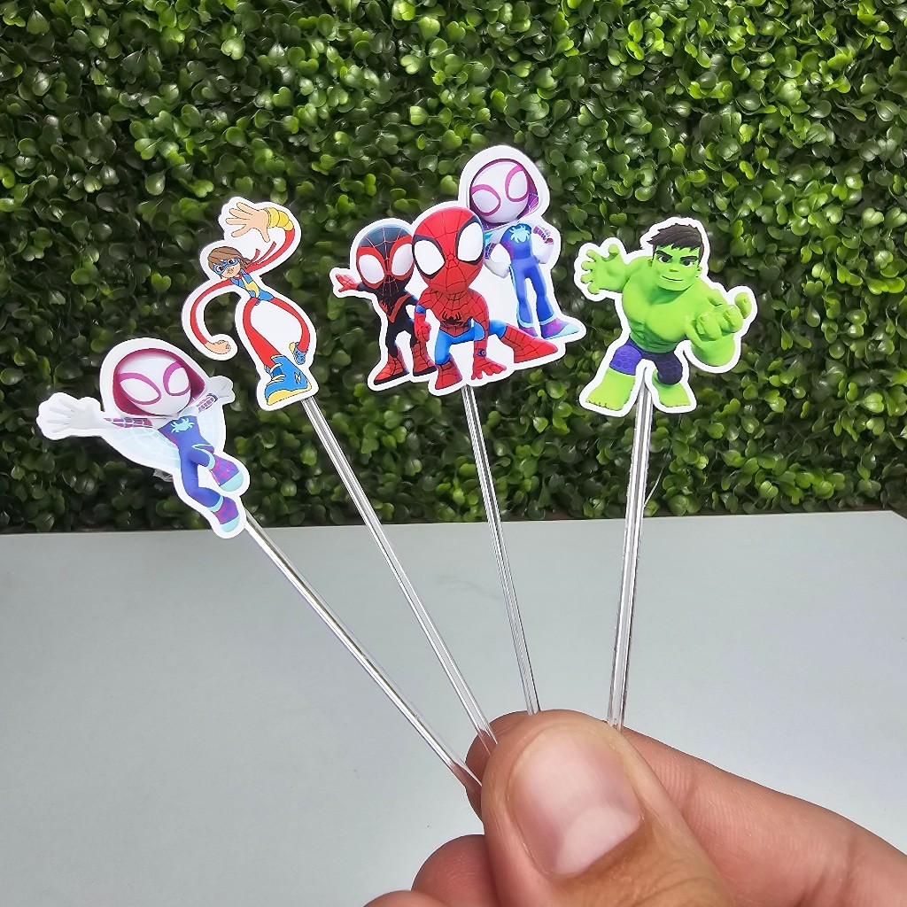 Topper Tag para Docinhos SPIDEY E SEUS AMIGOS - Personalizados - Festa infantil - Aniversário