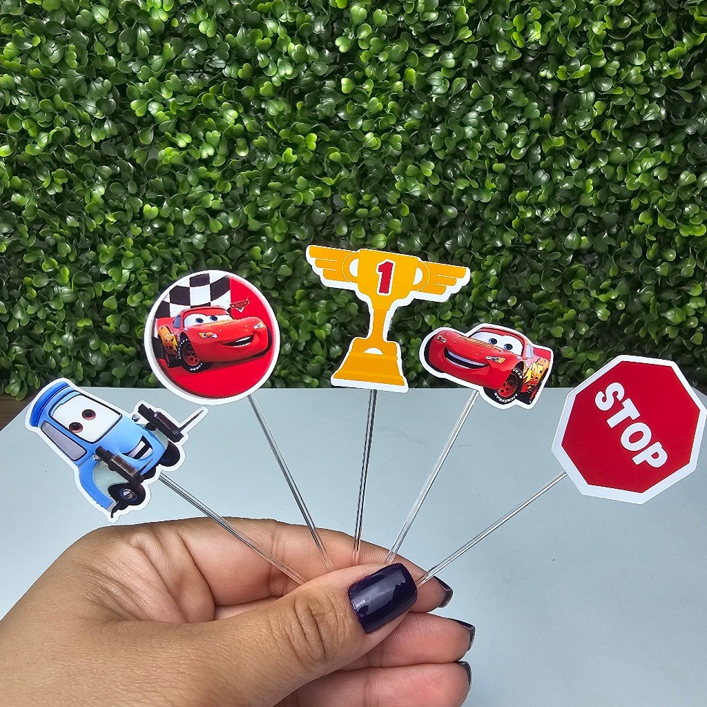 Topper Tag para Docinhos  CARROS RELÂMPAGO MCQUEEN - Personalizados - Festa infantil - Aniversário